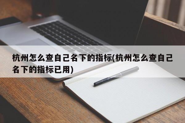 杭州怎么查自己名下的指标(杭州怎么查自己名下的指标已用)